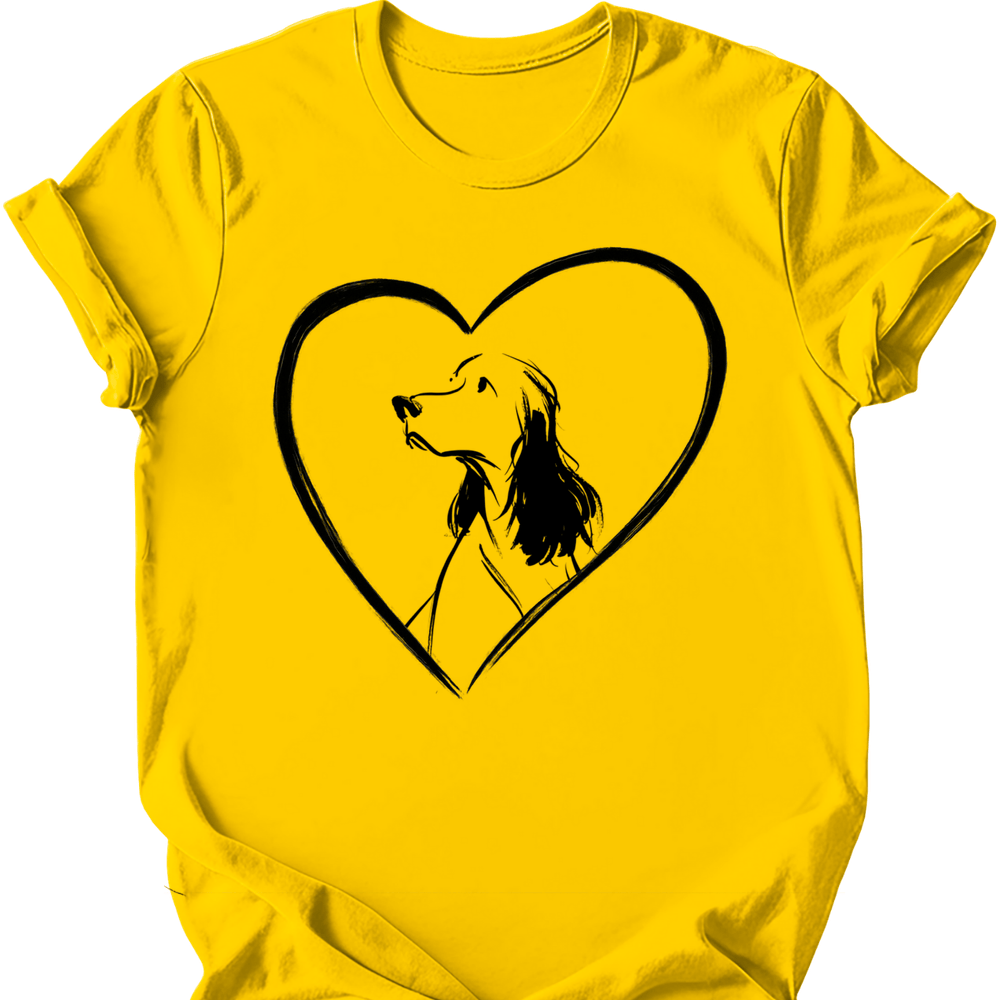 English Springer Spaniel heart dog tee daisy