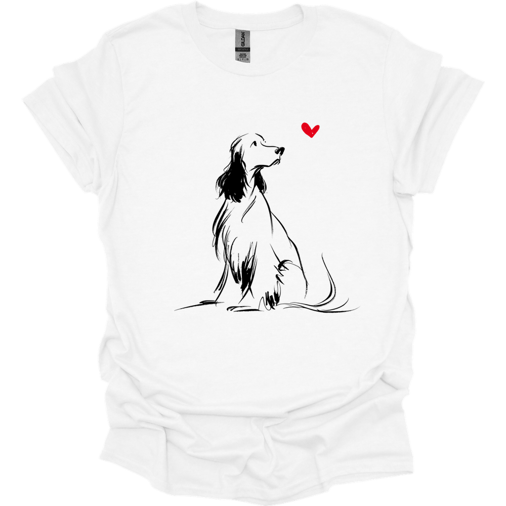 English Springer Spaniel - Sketch Dog T-Shirt