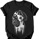 English Springer Spaniel - Tilted Dog T-Shirt