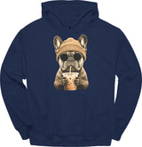 French Bulldog - Hipster Dog Hoodie