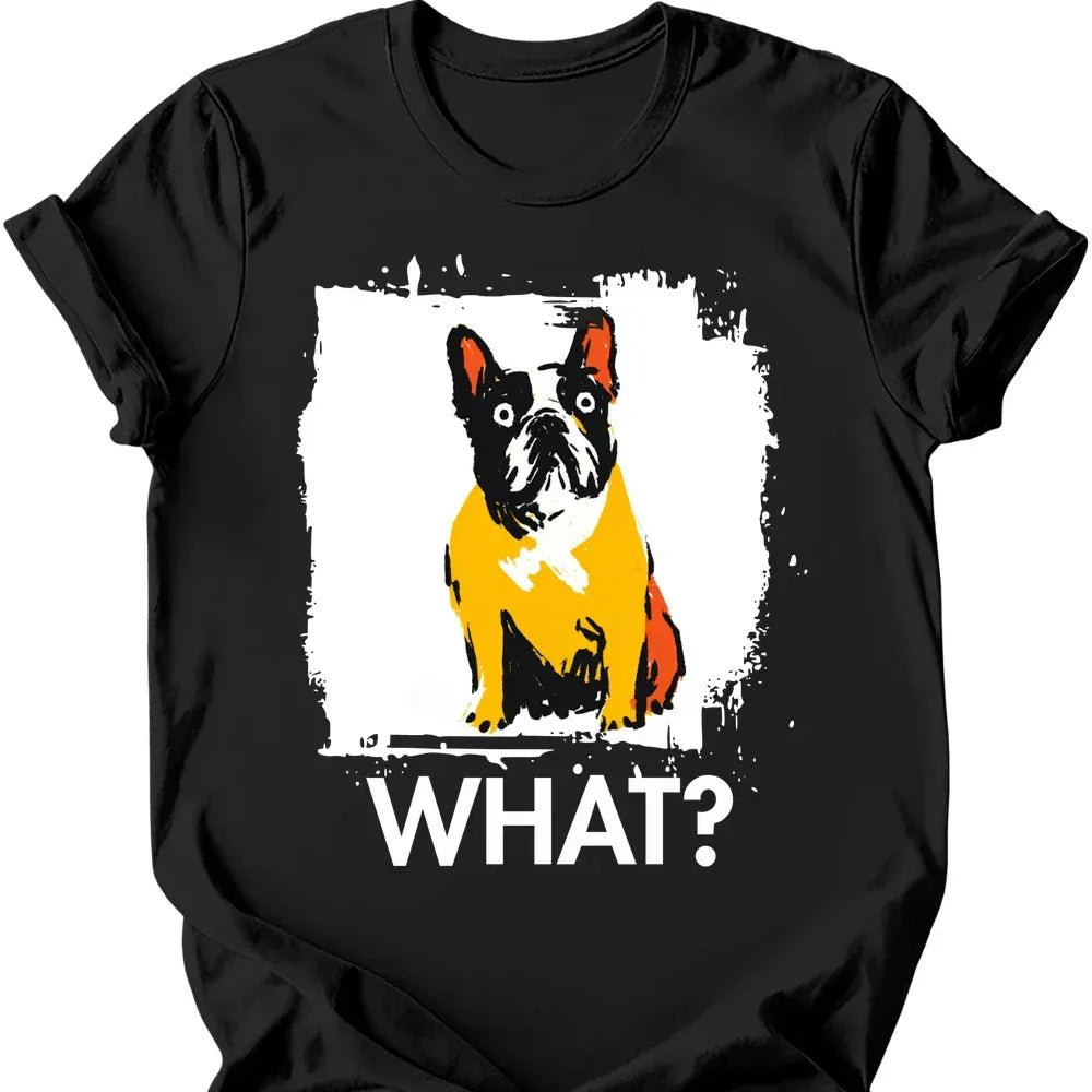 French Bulldog what tee black