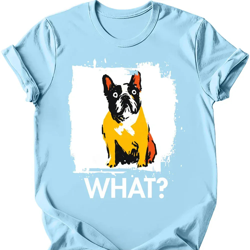 French Bulldog what tee light blue