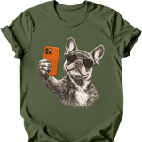 French Bulldog - Selfie Dog T-Shirt
