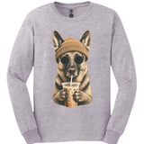 German Shepherd - Hipster Dog Long Sleeve
