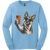 German Shepherd - Selfie Dog Long Sleeve