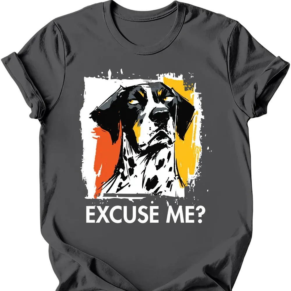 German Shorthaired Pointer excuse me tee charcoal