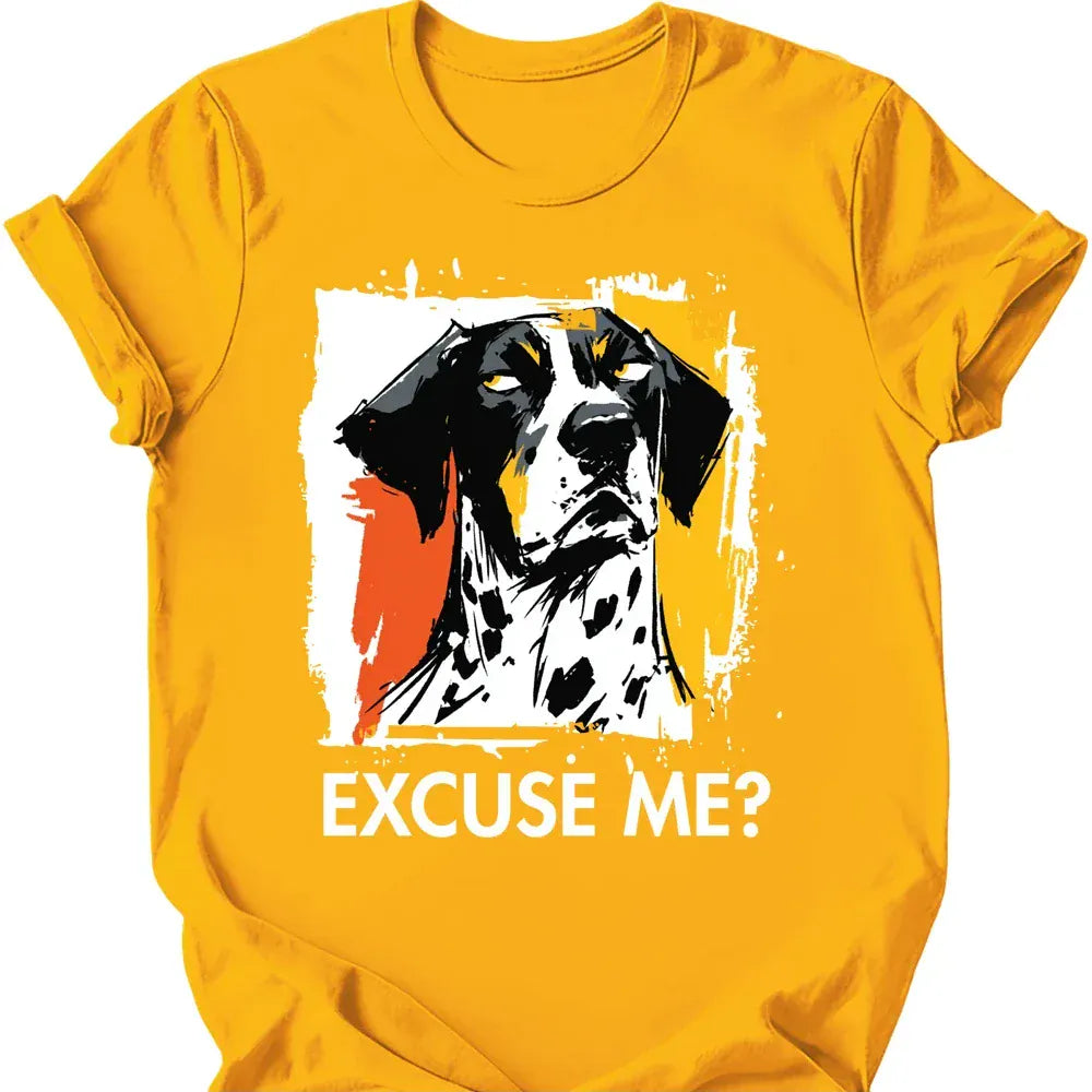 German Shorthaired Pointer excuse me tee gold