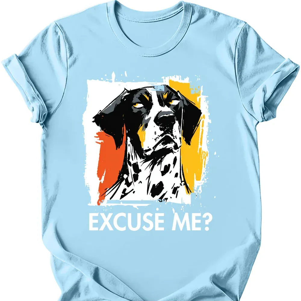 German Shorthaired Pointer excuse me tee light blue