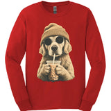 Golden Retriever - Hipster Dog Long Sleeve
