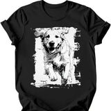 Golden Retriever - Running Dog T-Shirt