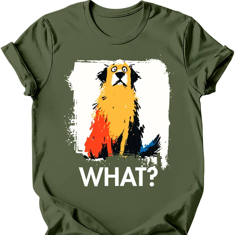 Golden Retriever what tee military green