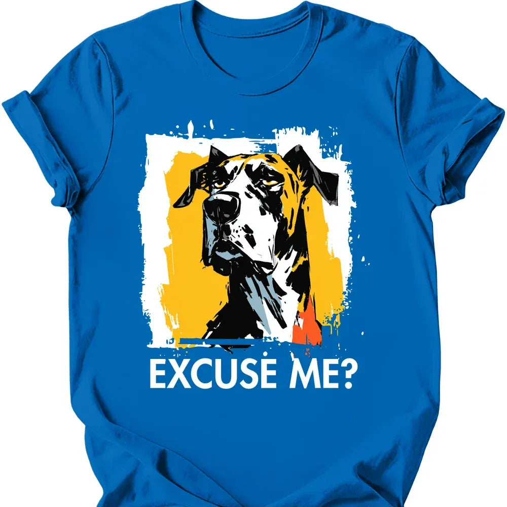 Great Dane excuse me tee royal