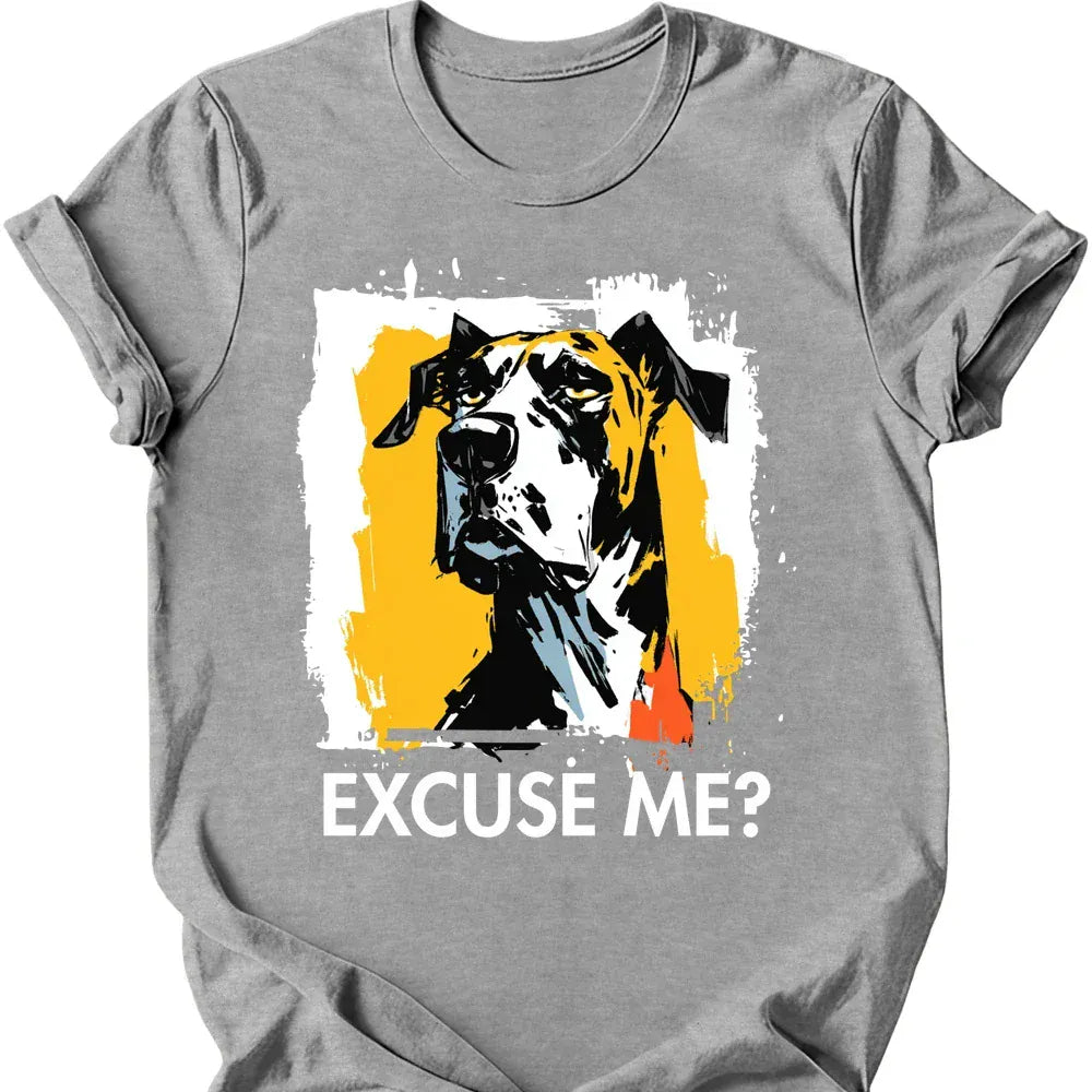 Great Dane excuse me tee sport grey