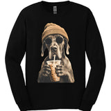 Great Dane - Hipster Dog Long Sleeve