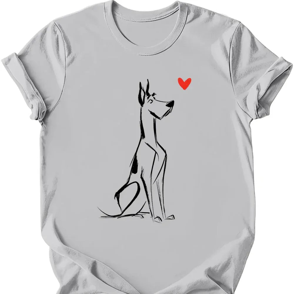 Great Dane sketch tee ice grey