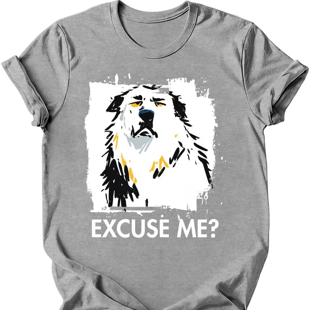 Great Pyrenees excuse me tee sport grey