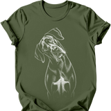 Great Dane - Tilted Dog T-Shirt