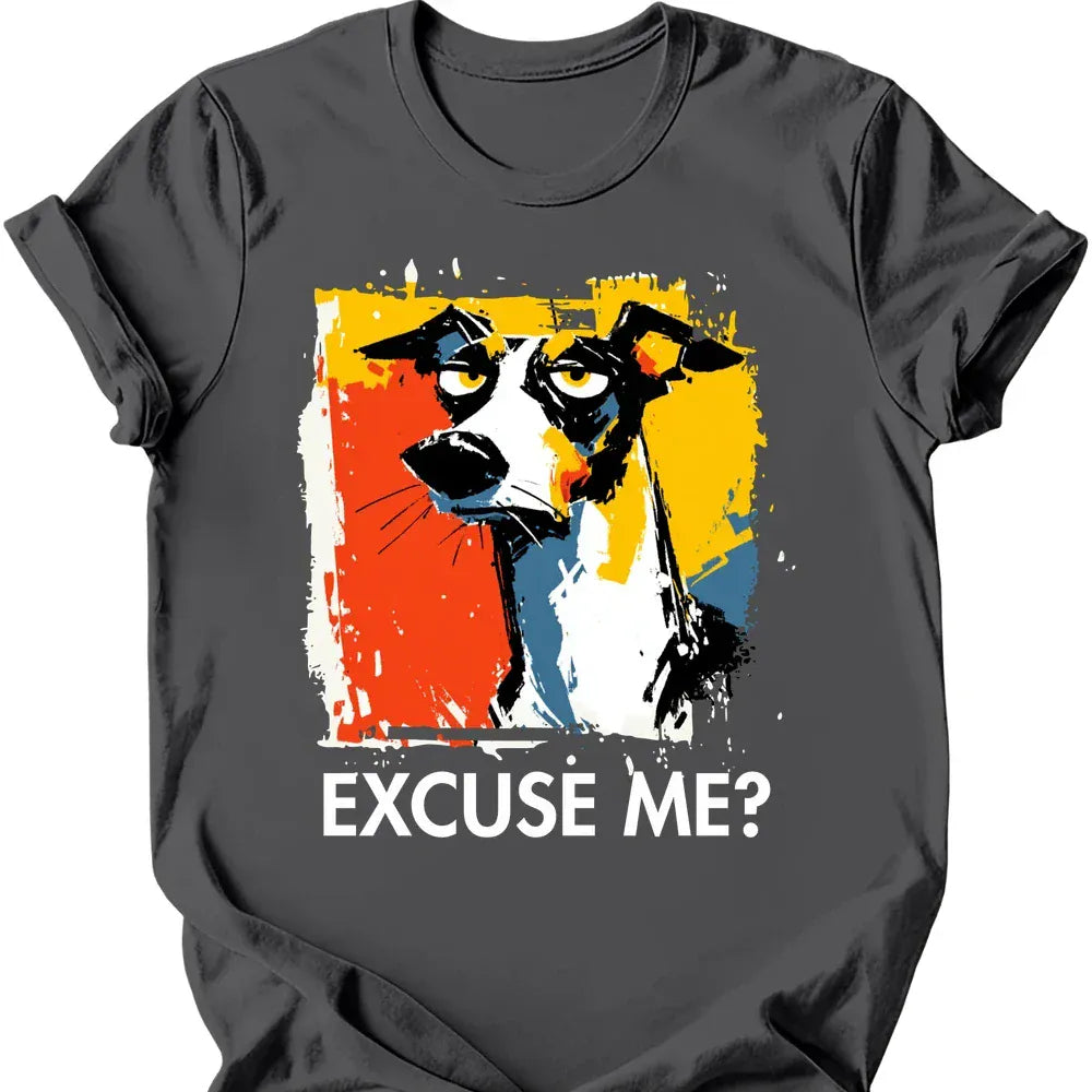 Greyhound excuse me tee charcoal