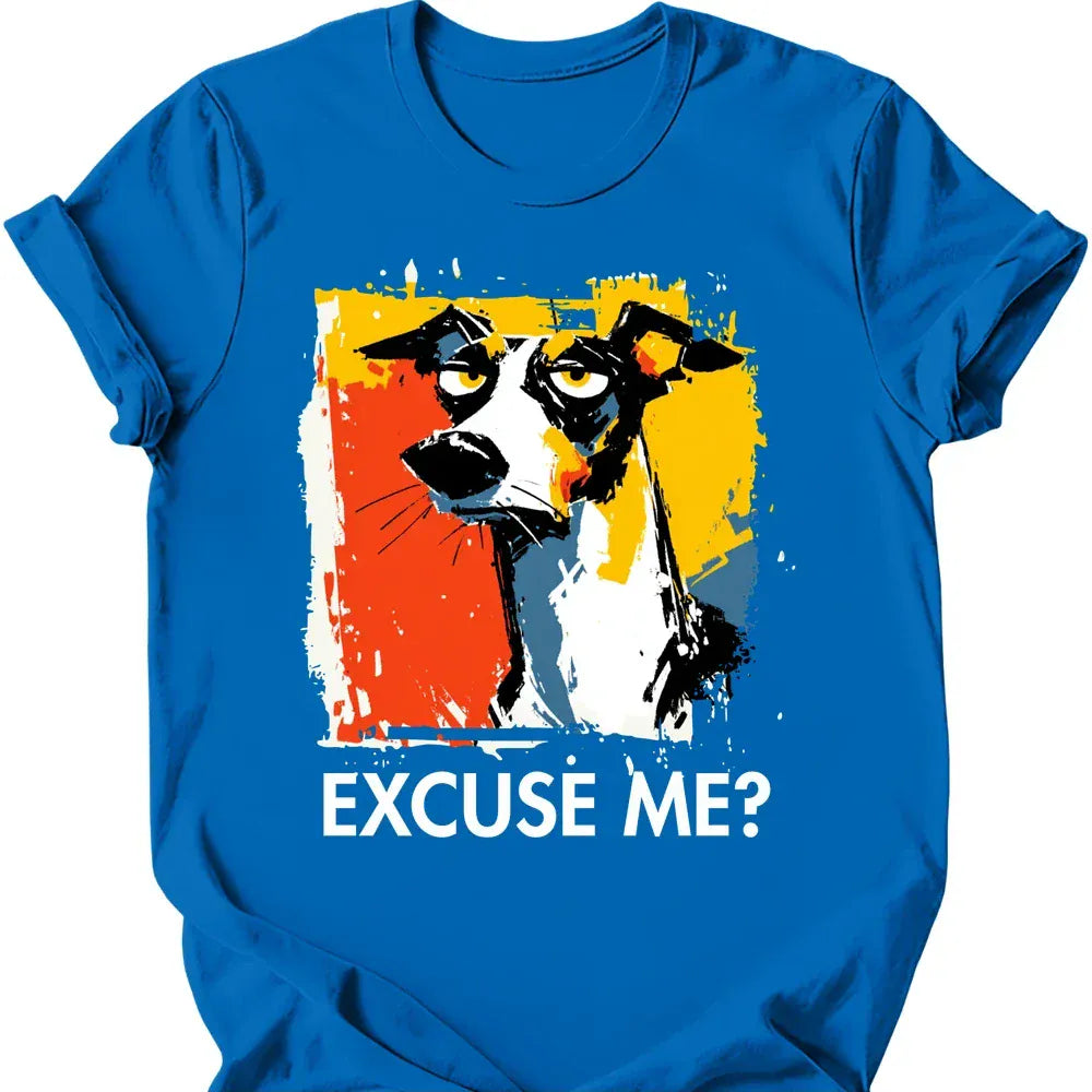 Greyhound excuse me tee royal