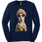 Greyhound - Hipster Dog Long Sleeve