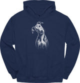 Greyhound - Tilted Dog Hoodie