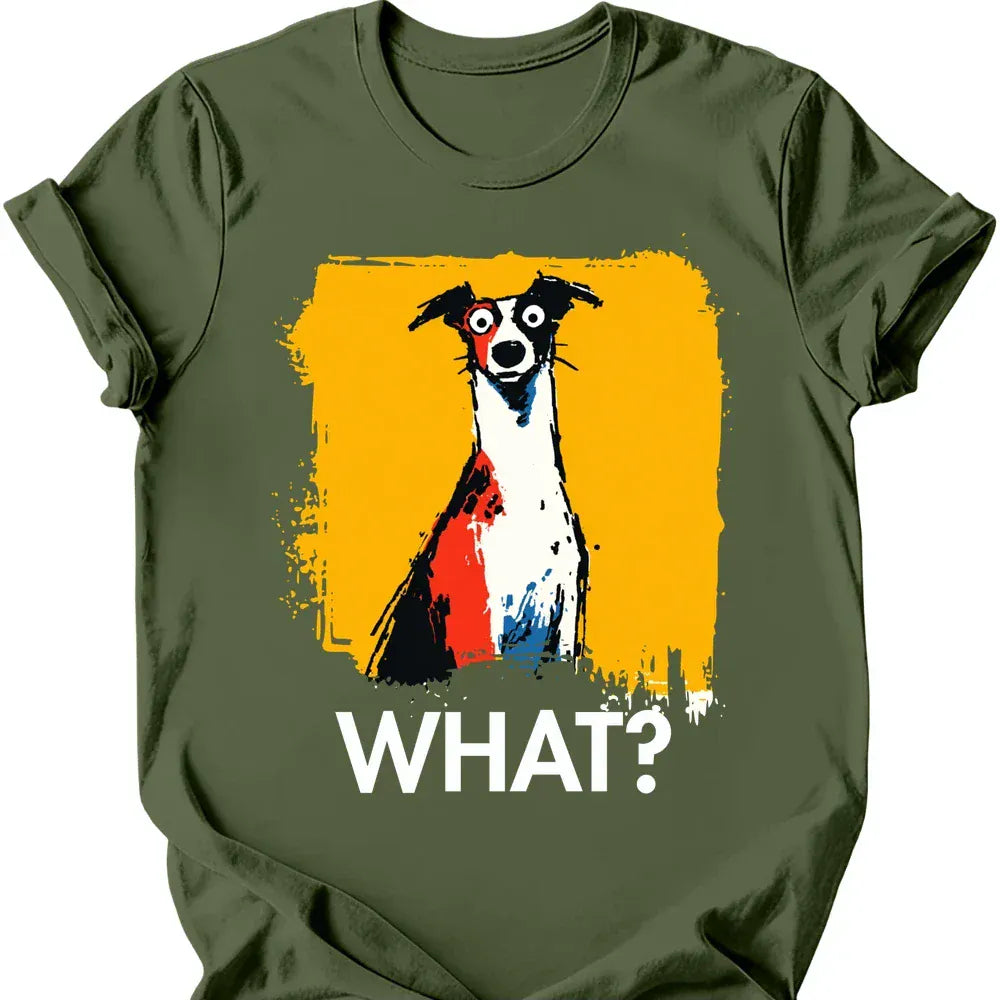 Greyhound what tee military green