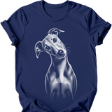 Greyhound - Tilted Dog T-Shirt
