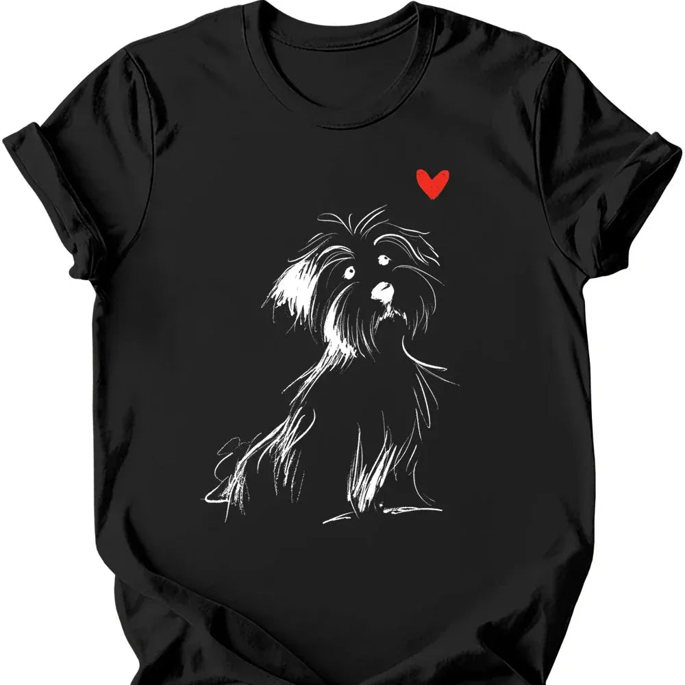 Havanese sketch tee black