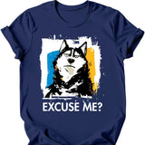Husky - Excuse Me Dog T-Shirt