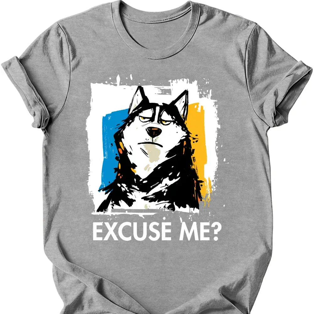 Husky excuse me tee sport grey