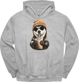 Husky - Hipster Dog Hoodie