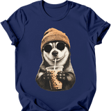 Husky - Hipster Dog T-Shirt