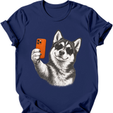 Husky - Selfie Dog T-Shirt