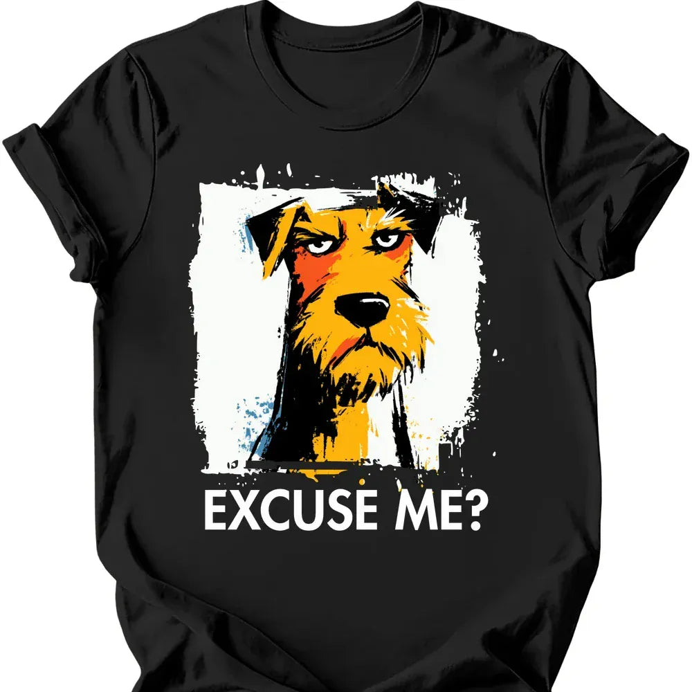 Irish Terrier excuse me tee black