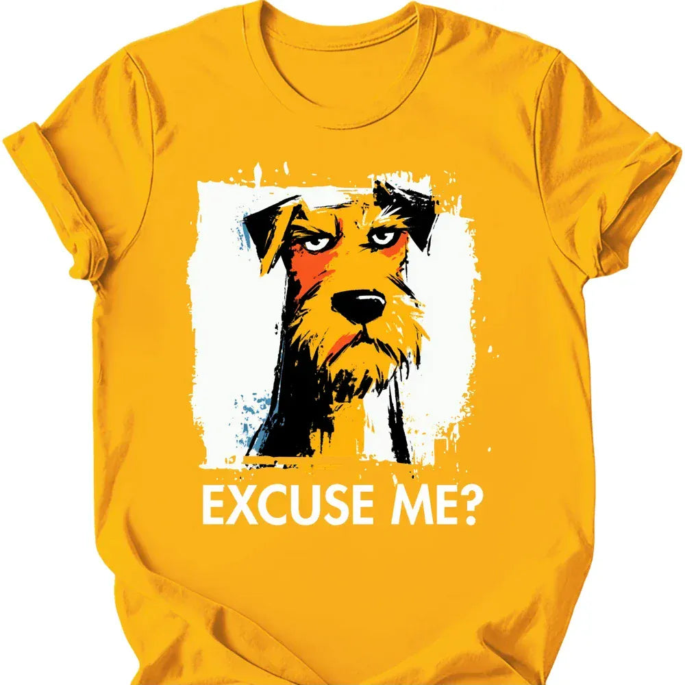 Irish Terrier excuse me tee gold
