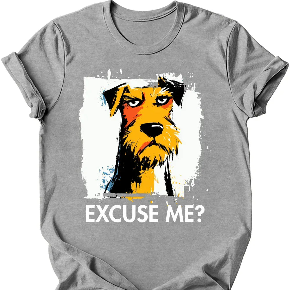 Irish Terrier excuse me tee sport grey
