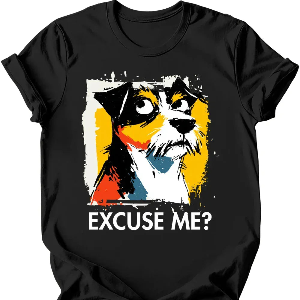 Jack Russell excuse me tee black