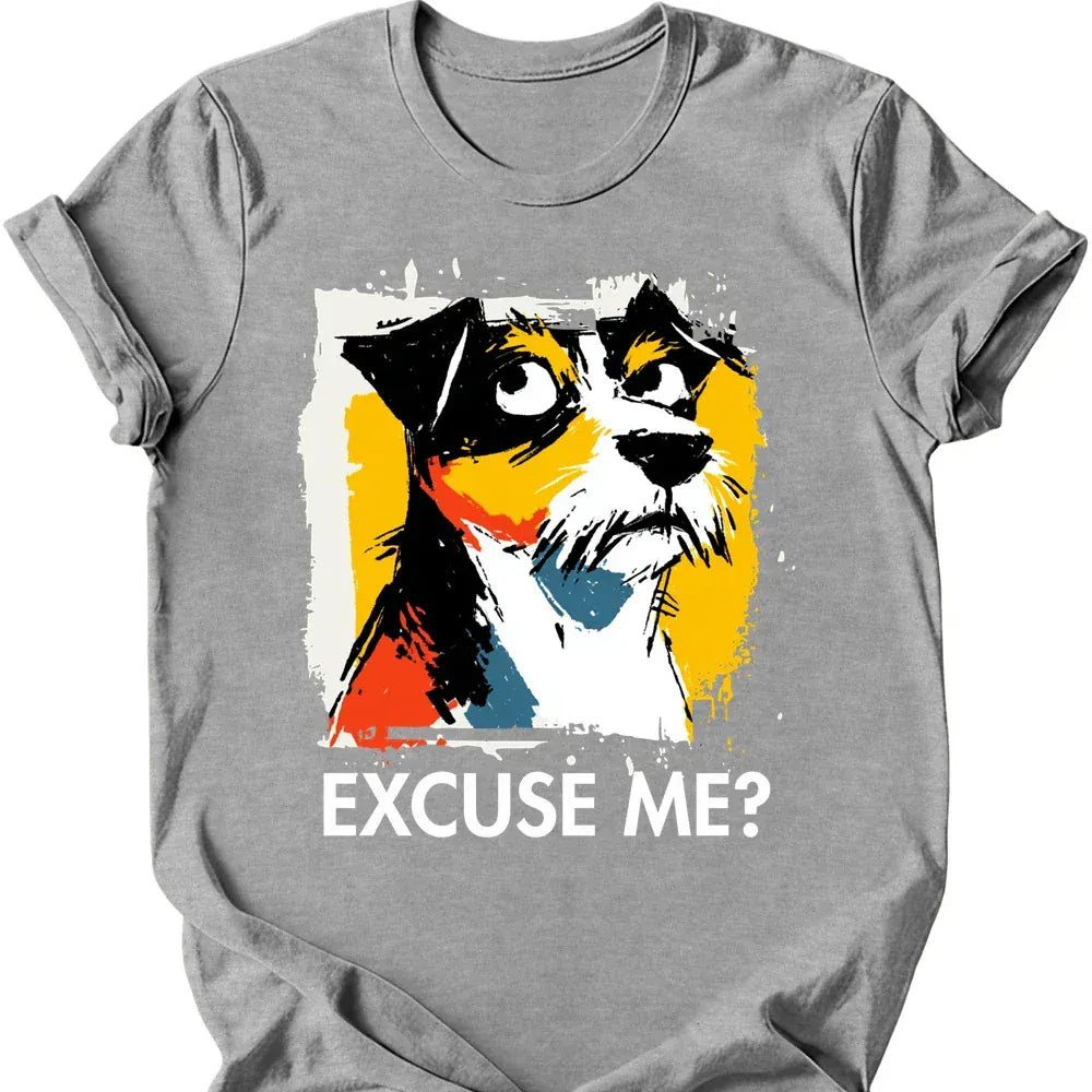 Jack Russell excuse me tee sport grey