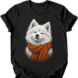 Japanese Spitz - Winter Dog T-Shirt