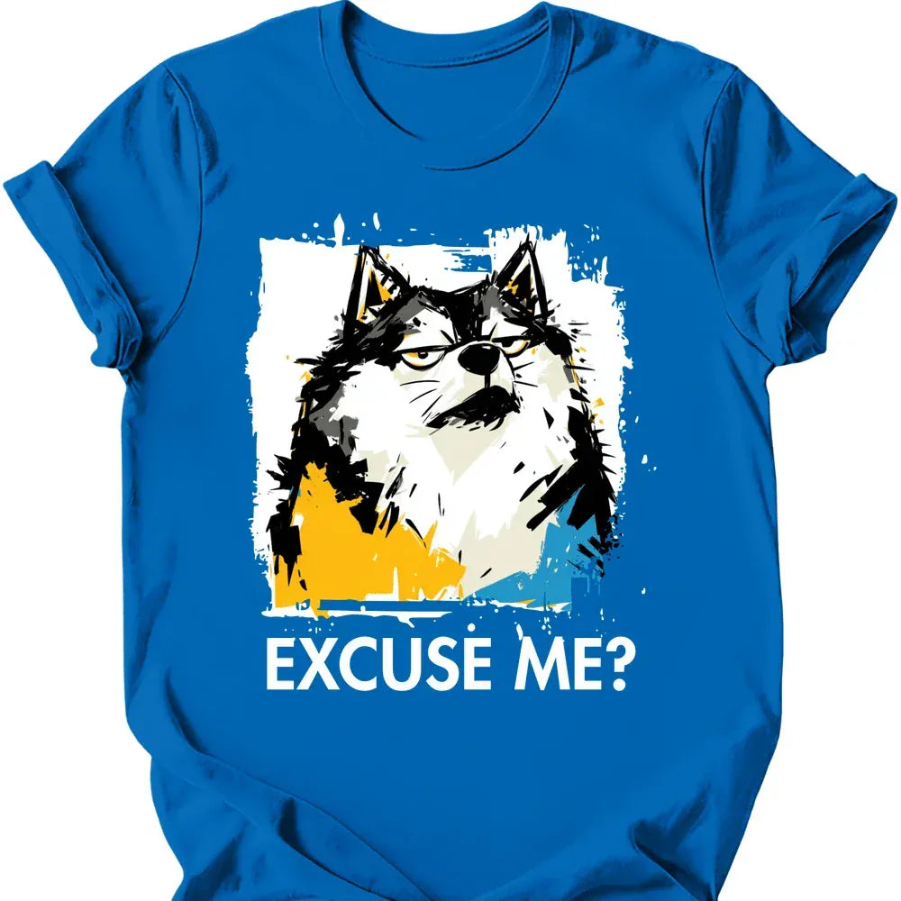 Keeshond excuse me tee royal
