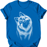 Keeshond - Tilted Dog T-Shirt