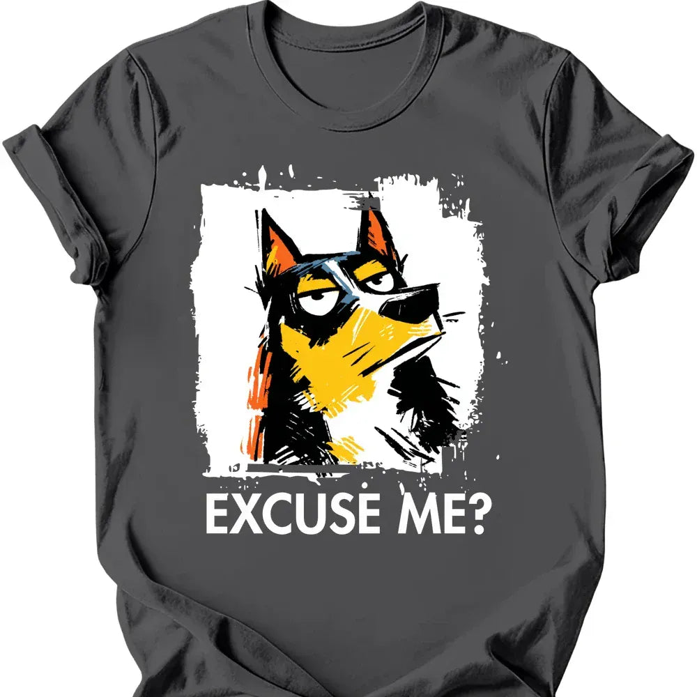 Kelpie excuse me tee charcoal