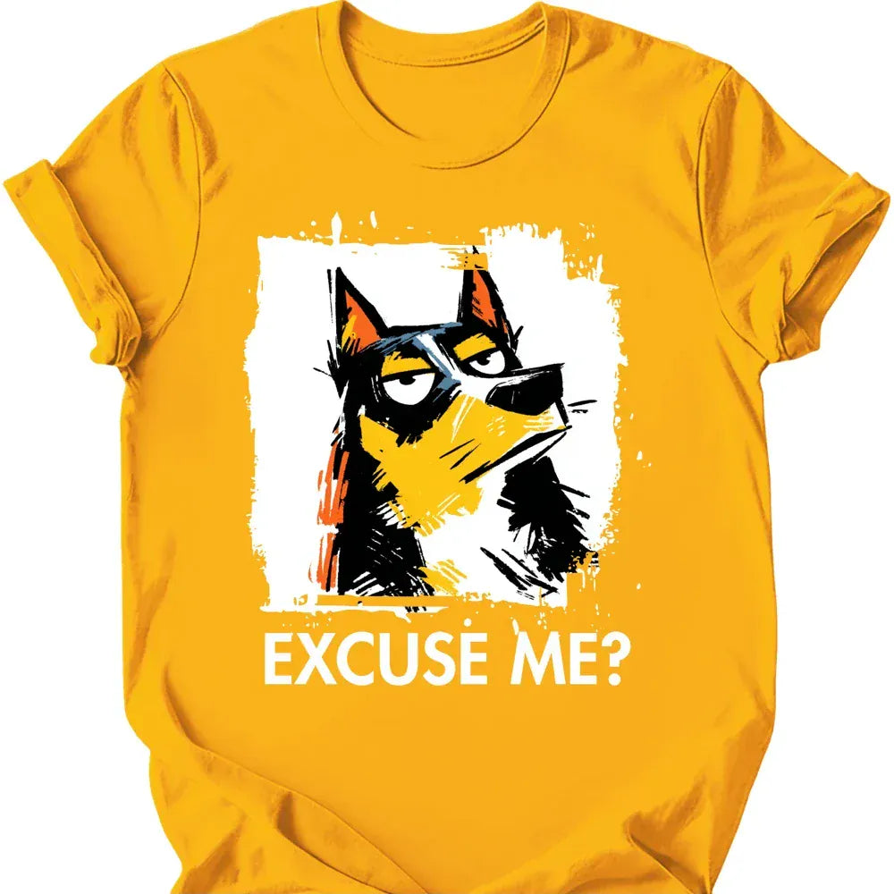 Kelpie excuse me tee gold