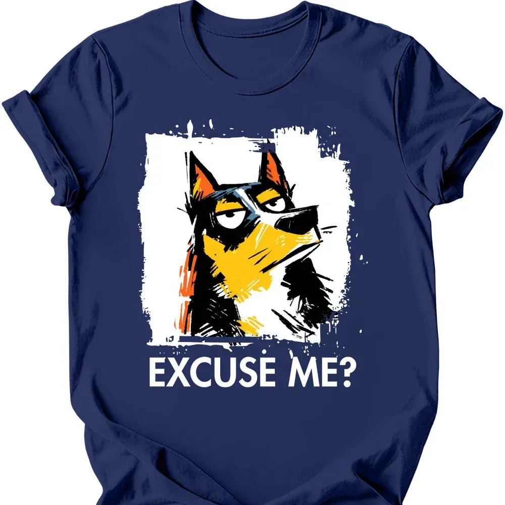 Kelpie excuse me tee navy
