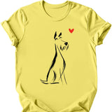 Kerry Blue Terrier - Sketch Dog T-Shirt