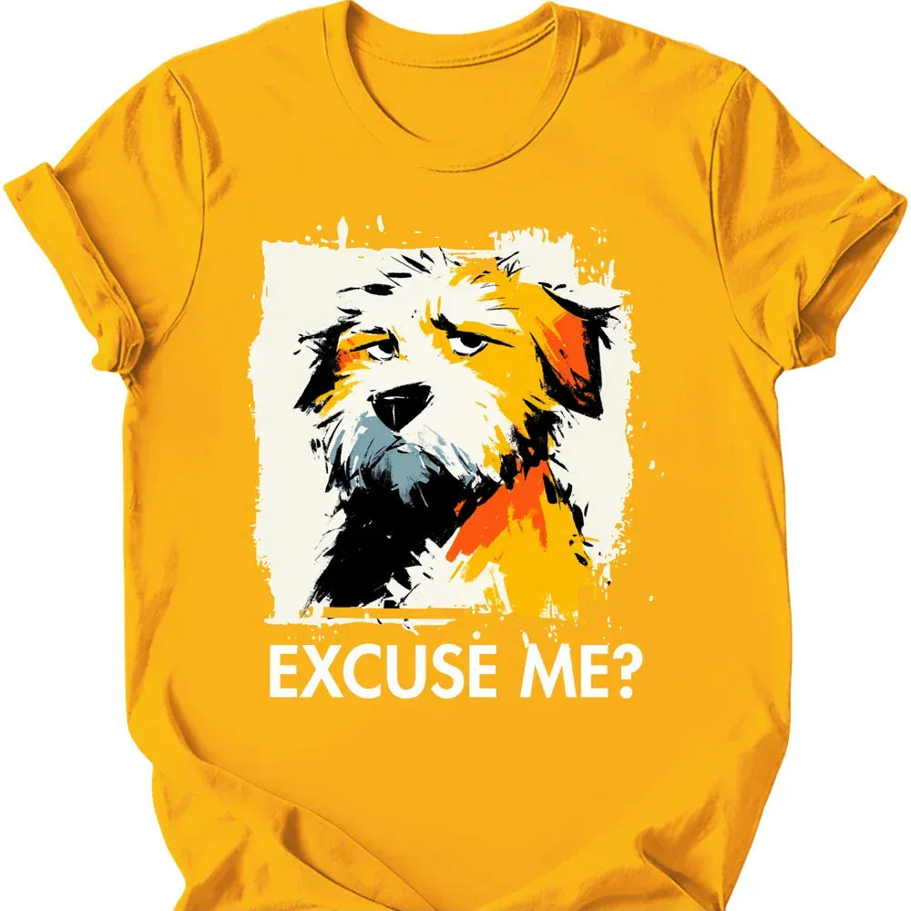 Labradoodle excuse me tee gold