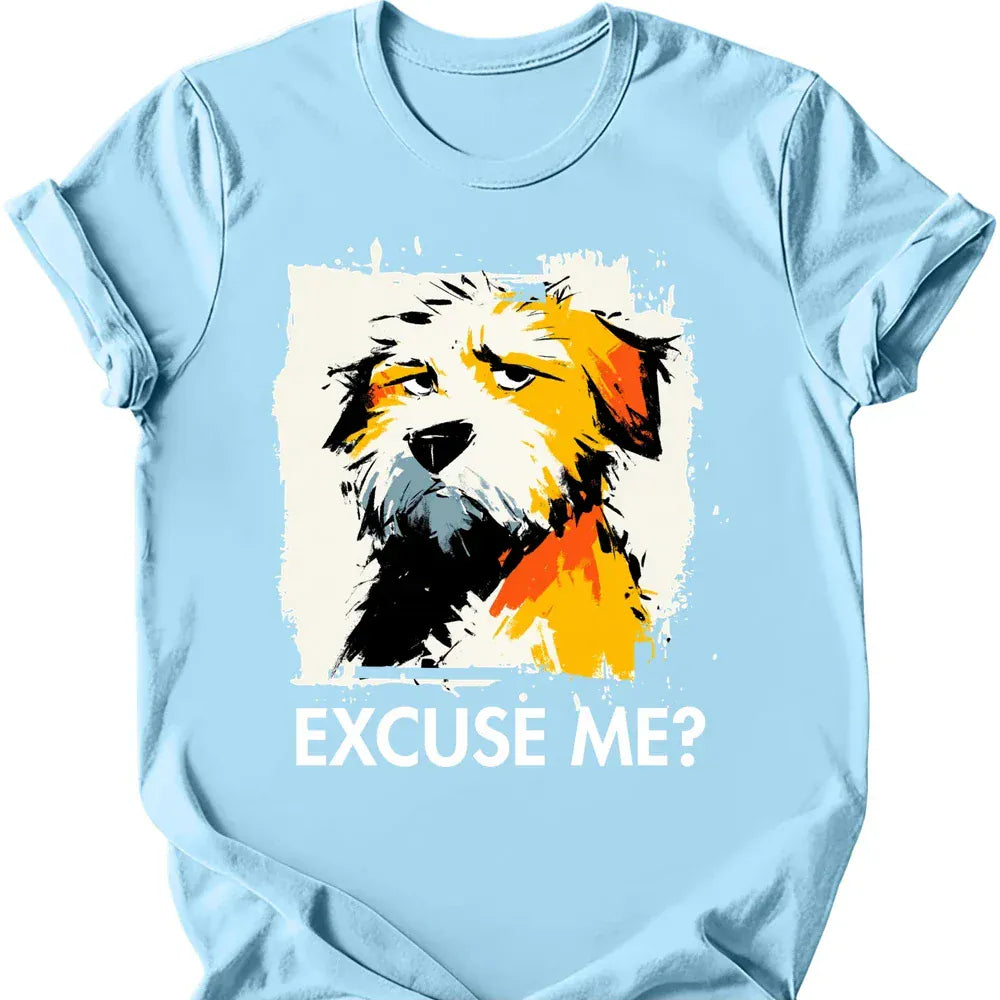 Labradoodle excuse me tee light blue