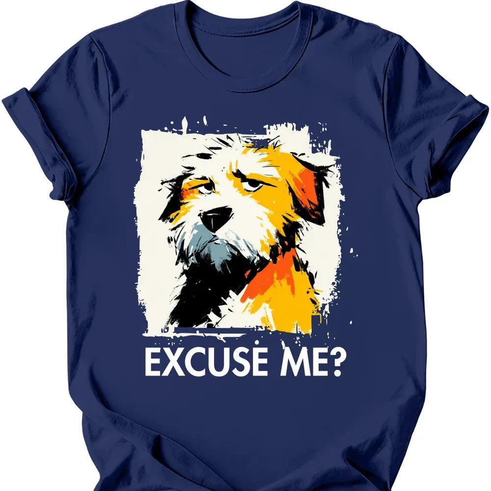 Labradoodle excuse me tee navy