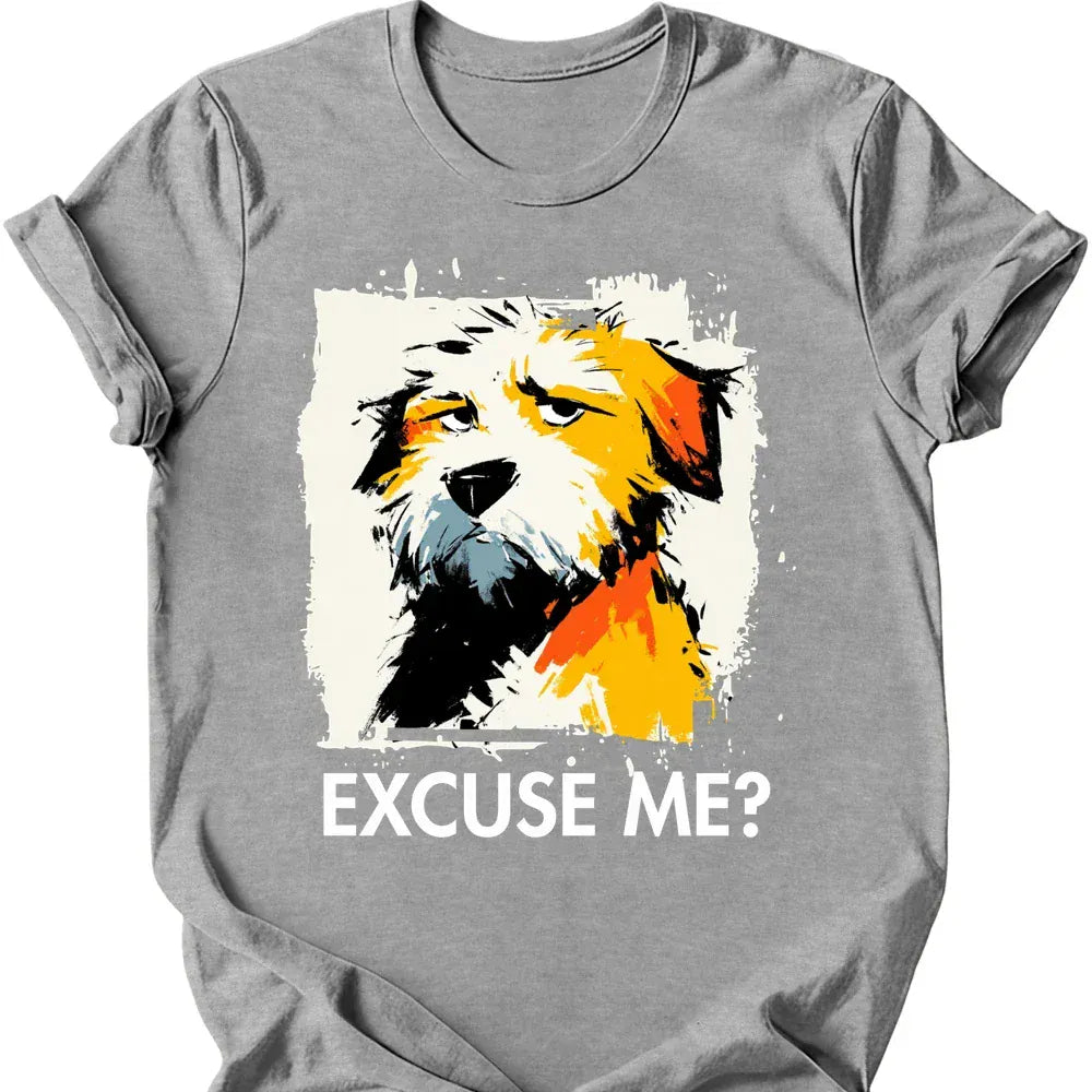 Labradoodle excuse me tee sport grey