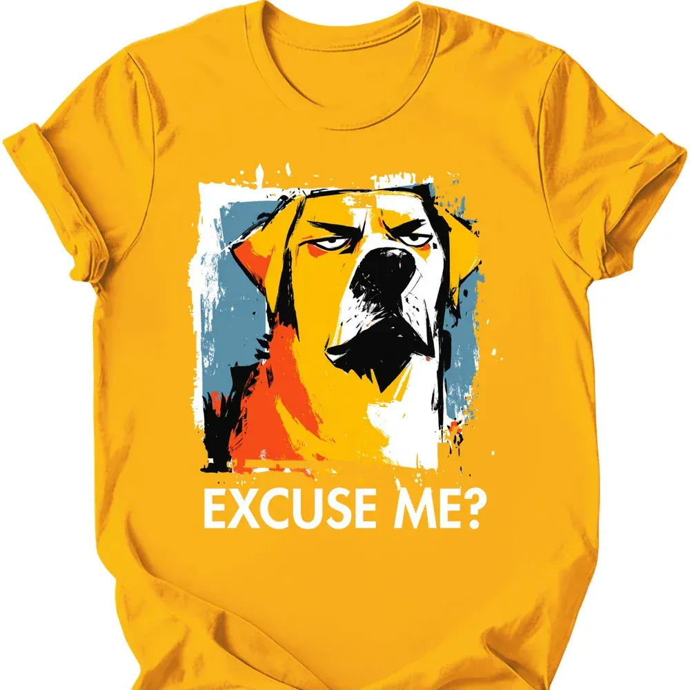 Labrador excuse me tee gold